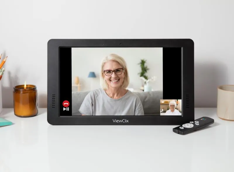 ViewClix video call on frame
