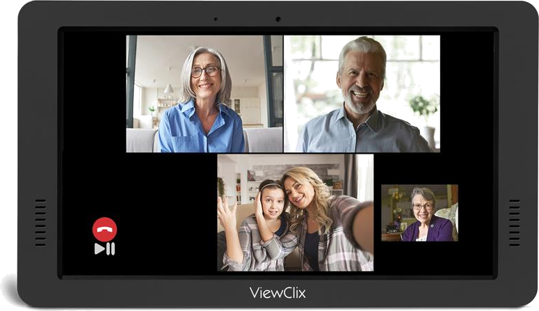 ViewClix group call on a digital frame